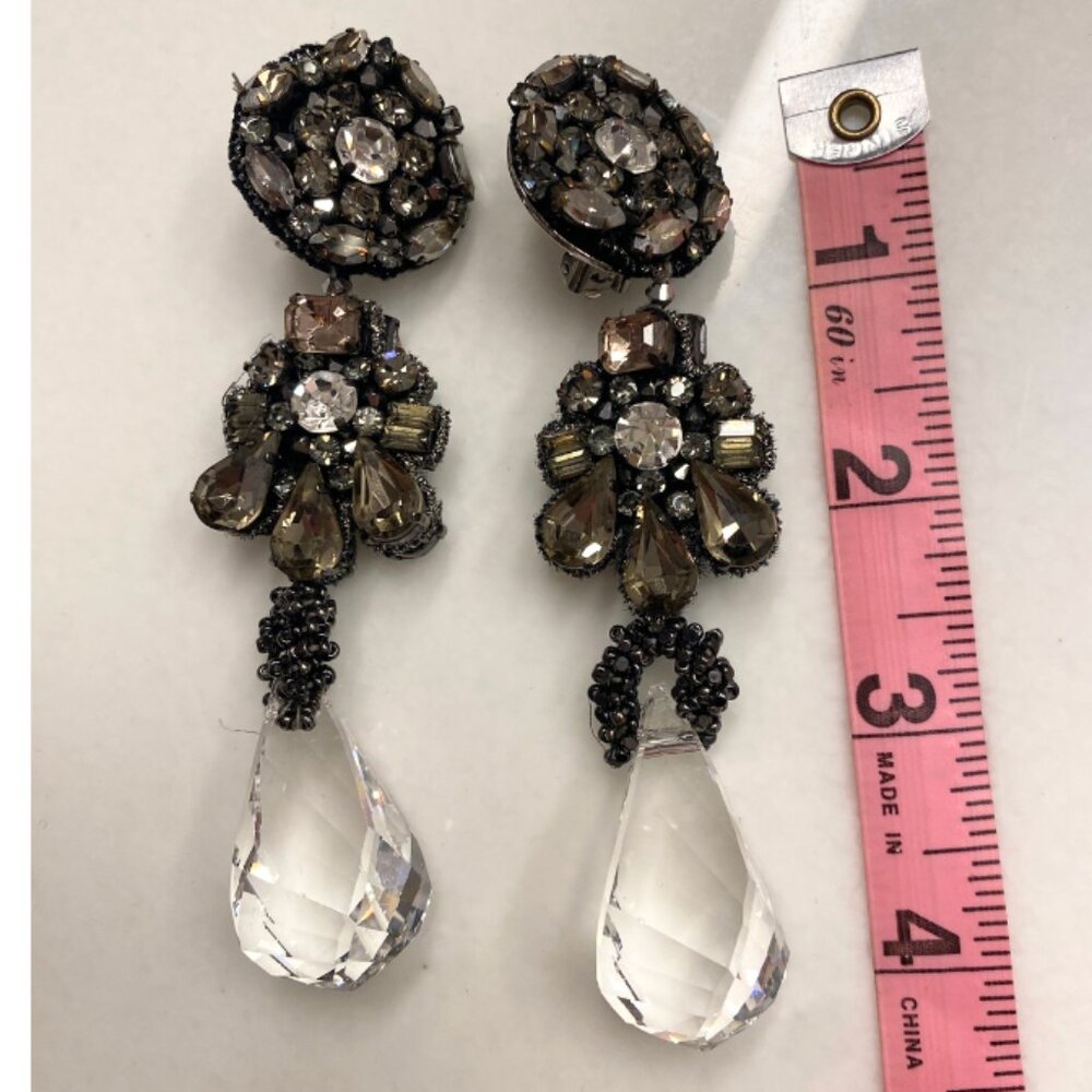 Saachi Crystal Drop Statement Earring - image 3